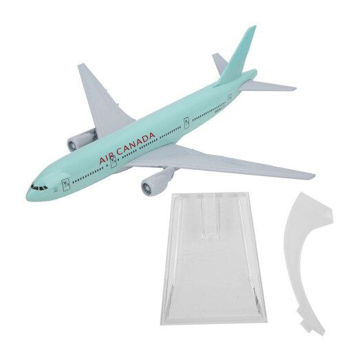 Intricate 16cm Alloy Airplane Model with Bracket for Display 1