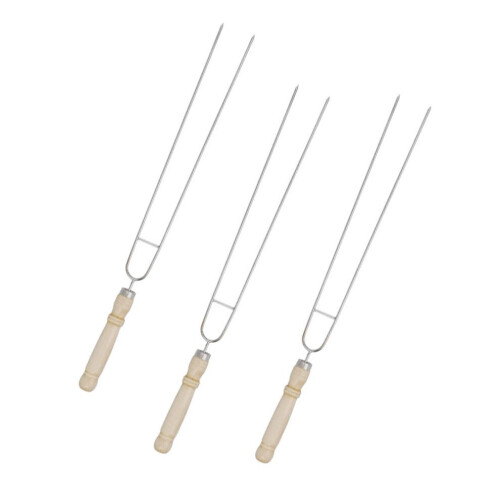 3-piece U-shaped grill fork for corn skewers