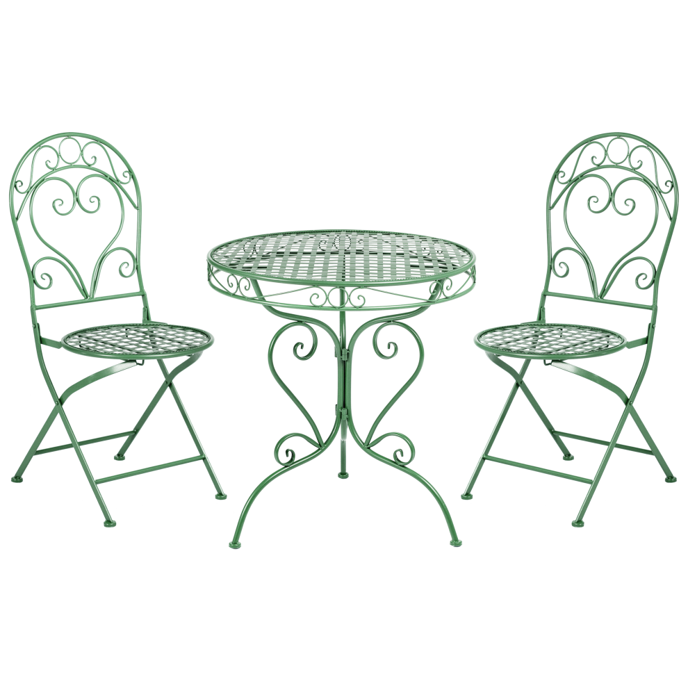 Bistro Set ALBINIA Metal Green-image-OPC-PJTRXQP-NEW