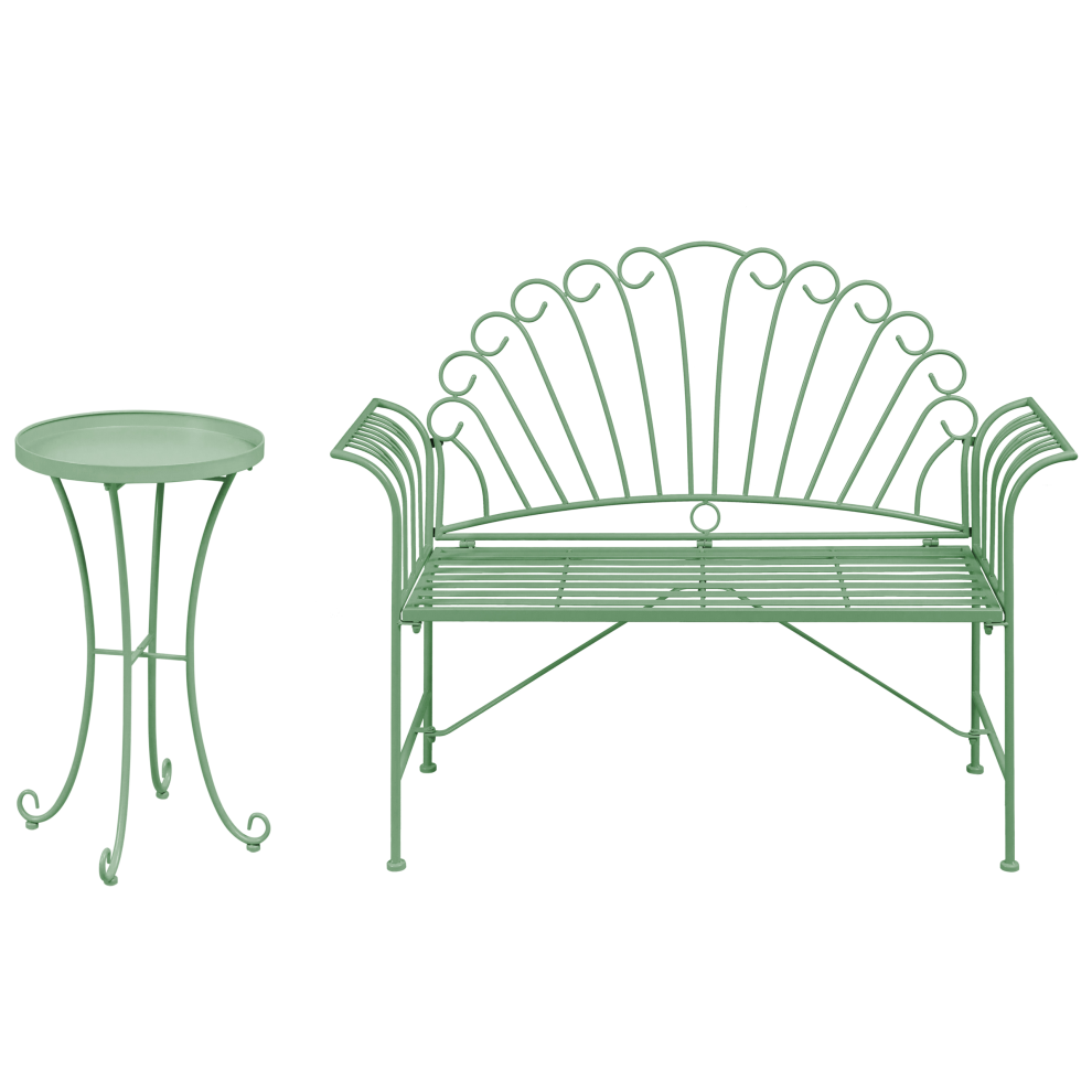 Bistro Set CAVINIA Metal Green-image-OPC-PJVJ57C-NEW