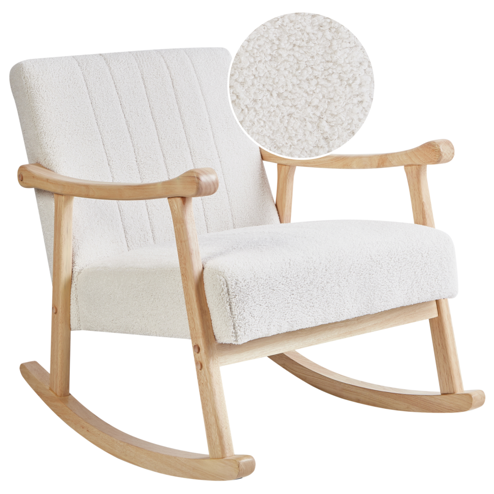 Rocking Chair LEKNES Boucle Off-White-image-OPC-PHDQJNC-NEW