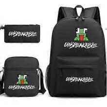 (3 pcs,22)3-Piece Backpack Set Kids Cartoon School Bag with Shoulder Bag and Pencil Case Breathable Waterproof