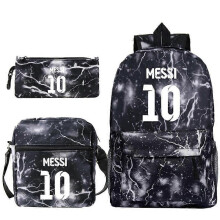 (3 pcs,12)3-Piece Backpack Set Kids Cartoon School Bag with Shoulder Bag and Pencil Case Breathable Waterproof