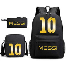 (3 pcs,3)3-Piece Backpack Set Kids Cartoon School Bag with Shoulder Bag and Pencil Case Breathable Waterproof