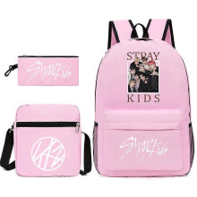 (3 pcs,13)3-Piece Backpack Set Kids Cartoon School Bag with Shoulder Bag and Pencil Case Breathable Waterproof