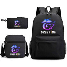 (3 pcs,53)3-Piece Backpack Set Kids Cartoon School Bag with Shoulder Bag and Pencil Case Breathable Waterproof