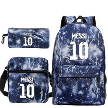 (3 pcs,11)3-Piece Backpack Set Kids Cartoon School Bag with Shoulder Bag and Pencil Case Breathable Waterproof