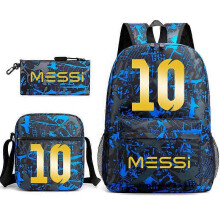 (3 pcs,2)3-Piece Backpack Set Kids Cartoon School Bag with Shoulder Bag and Pencil Case Breathable Waterproof