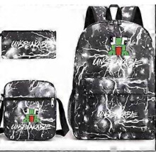 (3 pcs,20)3-Piece Backpack Set Kids Cartoon School Bag with Shoulder Bag and Pencil Case Breathable Waterproof