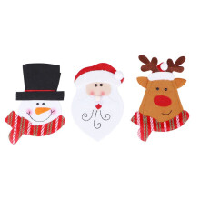 Juego de vajilla de cocina de 3 piezas con motivo navideño y fundas