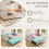 Beige Velvet Sofa Bed with USB Charging & Storage 5