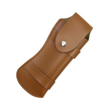 Leather Protective Cover for Outdoor Use Rust-Resistant Storage Case Portable Brown Leather Protector for Secateurs Practical Heavy-Duty Shears Sleeve