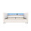 Beige Velvet Sofa Bed with USB Charging & Storage 9