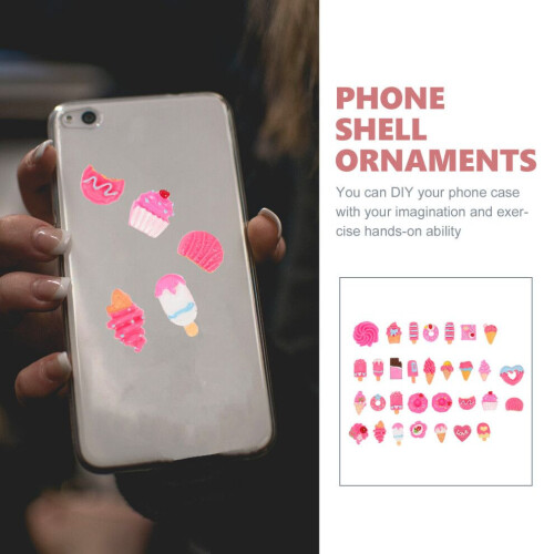 30 mini food models decorative phone case DIY ornament 1
