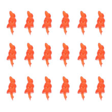 300 stuks plastic sneeuwpoppen speelgoed om zelf te maken.