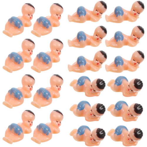 300 mini plastic babyfiguurtjes/slaappoppetjes 2
