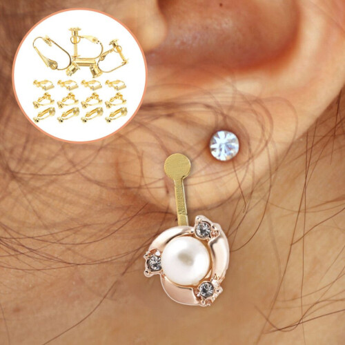 30 convertidores de pendientes con clip para orejas sin perforar 2