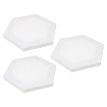 Juego de 3 tarjetas de dibujo blancas en blanco para estudiantes.