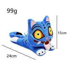 (15cm, Sticking out the tongue) Tiger Plush Toy Stuffed Animal Short Plush PP Cotton Filling