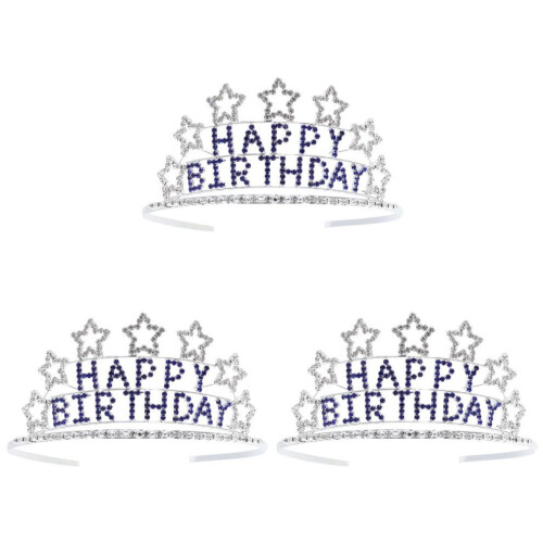 3 stuks Happy Birthday White Child 1