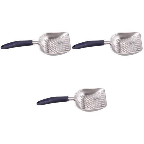 3pcs Long-Handled Cat Litter Boxes - Metal 2
