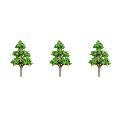 3 stuks kunstmatige mini-boompjes, plastic, middelgroot 2
