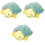 3 stuks pluche speelgoed: schildpad en bij. 3