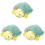 3 stuks pluche speelgoed: schildpad en bij. 2