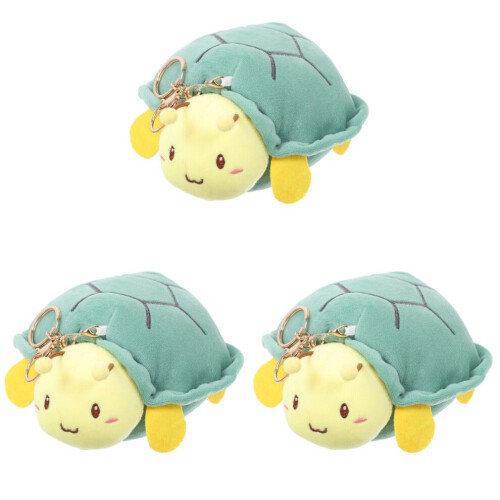 3 stuks pluche speelgoed: schildpad en bij. 1