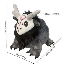 Skeleton Sheep Plush Toy 23cm Flannel Stuffed Animal Doll Holiday Gift Decoration