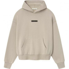 (XS,Oatmeal Grey)American Street Style Letter Print Fleece Jacket Men's Winter Warmth Hooded Sweatshirt Loose-Fit Top