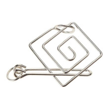 (return ring) Metal Buckle Rings Brain Game Toy Fidgets Locked Puzzle Teaser Toy for Family Kids Autisms ADD Tension Alleviation Toy