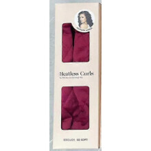 (burgundy)New Fleece Octopus Hair Curler, No Heat Sleep Hair Rollers, Washable Headband