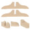 3pcs Separating Devices Wooden Base Accessories 5