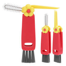 Cepillo para tapas de tazas de 3 piezas, cepillo para limpiar grietas pequeñas, cepillo para botellas
