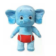 (black) 25cm Word Party Plush Toys Learning Stuffed Doll Lulu Franny Bailey Kip Leopard Kangaroo Elephant Panda Animal Toys Kids Gifts