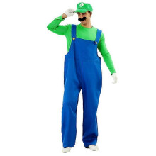 (3XL, Men's green) Peach Dress Cosplay Costume Halloween Couple Outfit Adult Unisex Stage Performance Costume