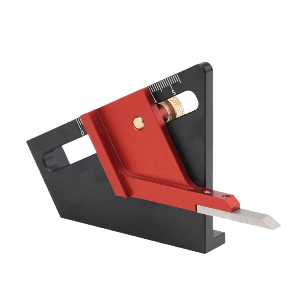 Router Setup Blocks, Table Saw Gauge, 0-58 Mm Metric Height Adjuster Precision Guide Anodized Ruler For Carpenter Drill Press Table Saw Accessories 9067246672416