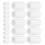 20 pcs Drumstick Tips Silicone Practice Mat White 4