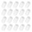 20 pcs Drumstick Tips Silicone Practice Mat White 5