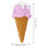 4. Imitierte Eisbecher mit Waffelimitaten, Dessertdekoration 2