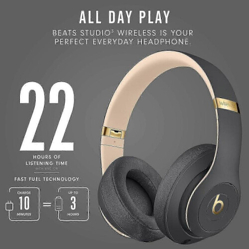 Studio3 Wireless Headphones  The  Skyline Collection - Shadow Gray (Latest Model) (Reed) 2