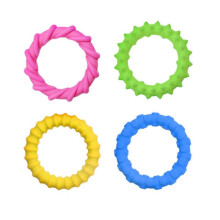 Pack of 4 Sensory Chewing Bracelets Texture Wristband for Student and Office for Stress Relief and Attention Enhancement Multicolor