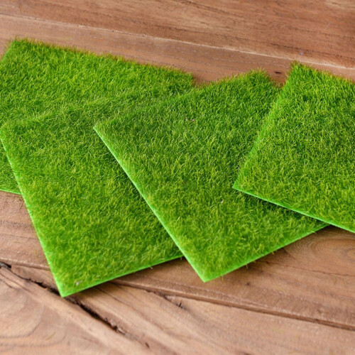 4 Levensecht mos kunstgras 30x30 cm groen 2