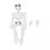 Human Skeleton Model Simulation Movable Mini Full Body Human Skeleton Toy for Teaching Stress Reducing 1