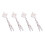 4 fruit forks with giraffe pattern for children 1