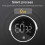 (White)Kitchen Timer, Low Noise Magnetic Digital Kitchen Timer Silicone Buttons 3in LED for Classroom (White) 4