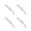 4 fermoirs de cordon de 4,0 mm pour bracelet et collier 3