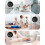 (Pink) Kitchen Timer, Low Noise Magnetic Digital Kitchen Timer Silicone Buttons 3in LED for Classroom (White) 5