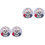 4 Skulls Mousepad with Non-Slip Rubber Base 3